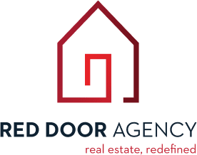 A captivating logo for Red Door Agency, a dynamic real estate firm known for its innovative approach and exceptional customer service