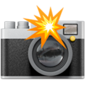 camera emoji representing the act of capturing moments with a camera in a quick and easy way